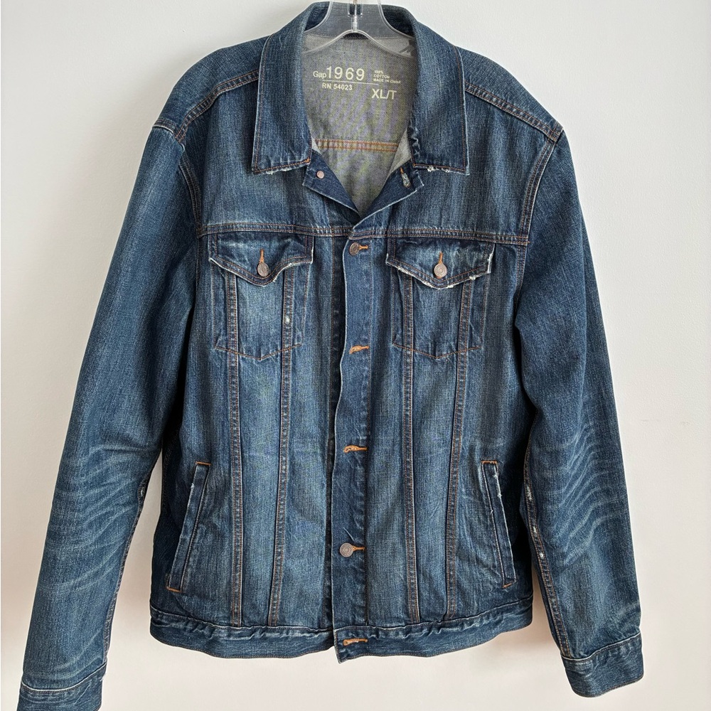 GAP Men's 1969 Classic Indigo Denim Jacket XL Tall Almost new